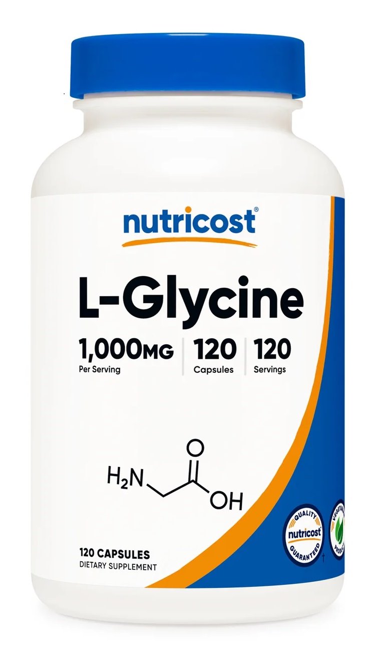 NUTRICOST L-Glycine 1000 mg - L-glicyna (120 kaps.)