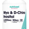 NUTRICOST Myo + D Chiro Inosito for Women - Myo- i D-Chiro Inozytol dla kobiet (120 kaps.)