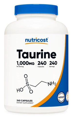 NUTRICOST Taurine 1000 mg - Tauryna (240 kaps.)