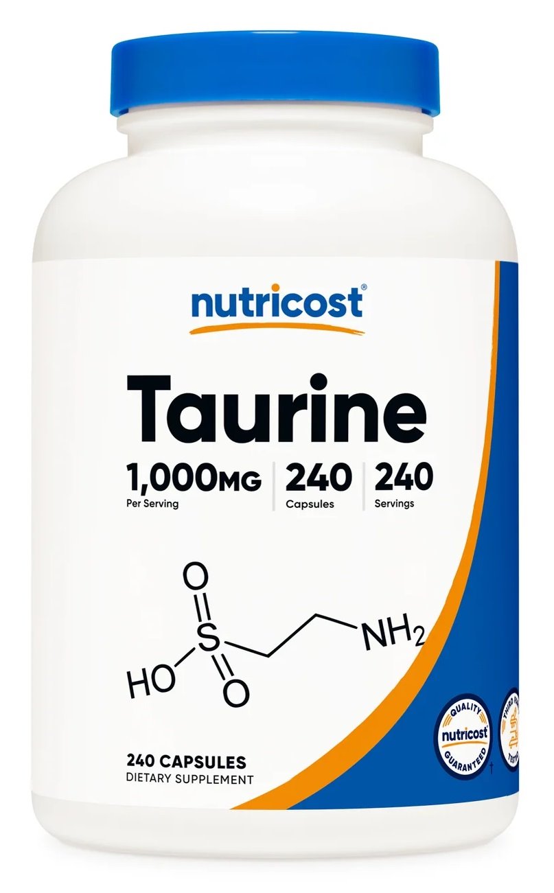 NUTRICOST Taurine 1000 mg - Tauryna (240 kaps.)