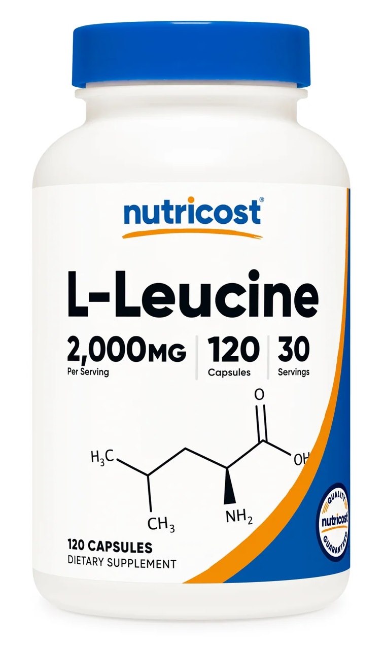 NUTRICOST L-Leucine 500 mg - L-leucyna (120 kaps.)