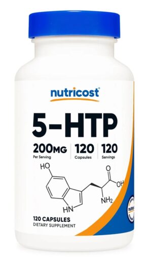 NUTRICOST 5-HTP 200 mg - 5-hydroksytryptofan (120 kaps.)