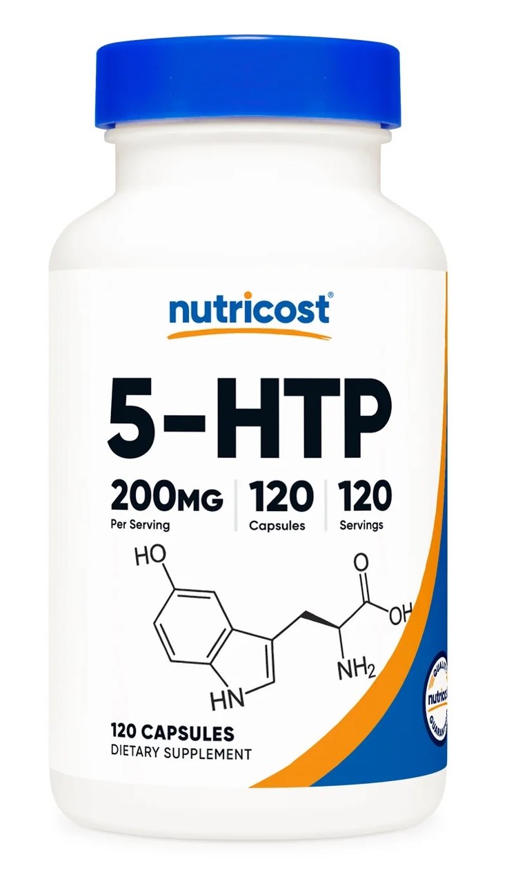 NUTRICOST 5-HTP 200 mg - 5-hydroksytryptofan (120 kaps.)
