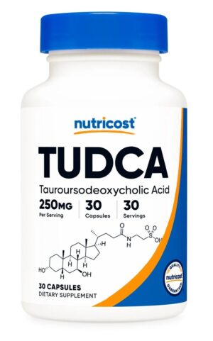 NUTRICOST TUDCA 250 mg - Kwas tauroursodeoksycholowy (30 kaps.)