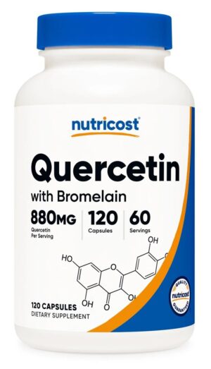 NUTRICOST Quercetin with Bromelain - Kwercetyna + Bromelaina (120 kaps.)