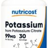 NUTRICOST Potassium Citrate 99 mg - Cytrynian Potasu (30 kaps.)