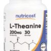 NUTRICOST L-Theanine 200 mg - L-teanina (30 kaps.)