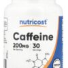 NUTRICOST Caffeine 200 mg - Kofeina (30 kaps.)