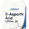 NUTRICOST D-Aspartic Acid - Kwas D-asparaginowy DAA (120 kaps.)