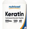 NUTRICOST Keratin - Hydrolizowany peptyd keratyny (120 kaps.)