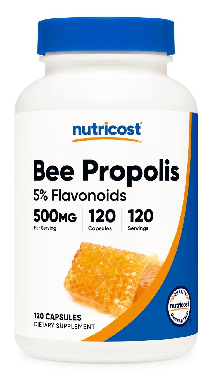 NUTRICOST Bee Propolis 5% Flavonoids 500 mg - Propolis pszczeli standaryzowany (120 kaps.)