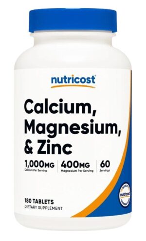 NUTRICOST Calcium, Magnesium & Zinc - Wapń, magnez i cynk (180 tabl.)