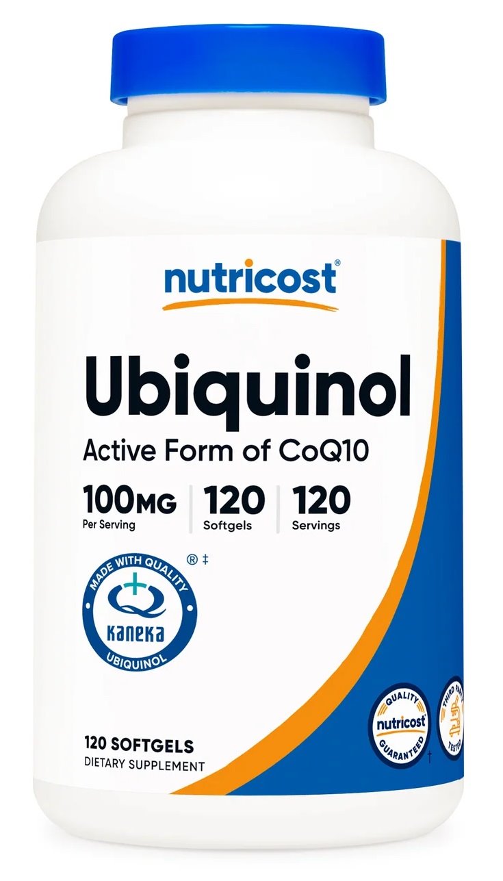 NUTRICOST Ubiquinol 100 mg - Ubichinol (120 miękkich kaps.)