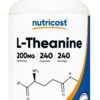 NUTRICOST L-Theanine 200 mg - L-teanina (240 kaps.)
