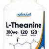NUTRICOST L-Theanine 200 mg - L-teanina (120 kaps.)