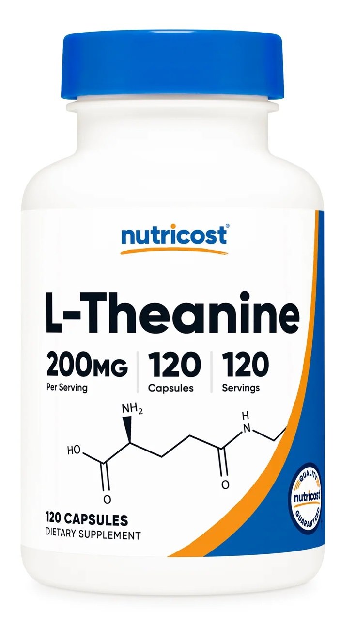 NUTRICOST L-Theanine 200 mg - L-teanina (120 kaps.)