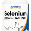 NUTRICOST Selenium 200 mcg - Selen 200 (240 kaps.)