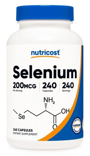 NUTRICOST Selenium 200 mcg - Selen 200 (240 kaps.)