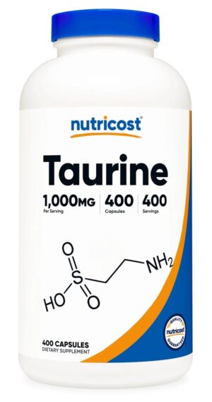 NUTRICOST Taurine 1000 mg - Tauryna (400 kaps.)