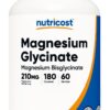 NUTRICOST Magnesium Glycinate 70 mg - Diglicynian magnezu (180 kaps.)