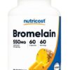 NUTRICOST Bromelain 550 mg - Bromelaina (60 kaps.)