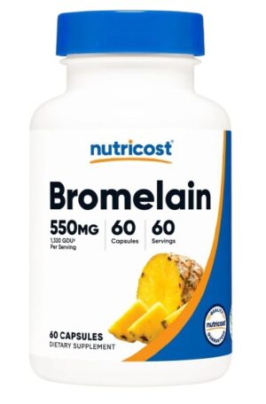 NUTRICOST Bromelain 550 mg - Bromelaina (60 kaps.)