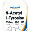 NUTRICOST N-Acetyl L-Tyrosine 350 mg - N-acetylo L-tyrozyna (120 kaps.)