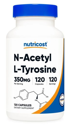 NUTRICOST N-Acetyl L-Tyrosine 350 mg - N-acetylo L-tyrozyna (120 kaps.)
