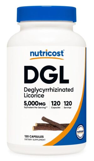 NUTRICOST DGL - Deglicyryzowany ekstrakt z lukrecji (120 kaps.)