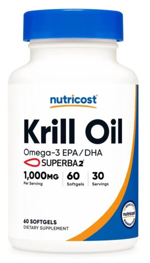 NUTRICOST Krill Oil - Olej z kryla (60 kaps.)