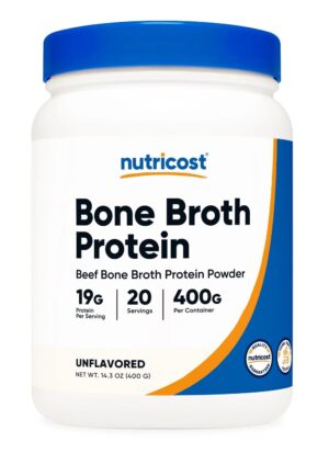 NUTRICOST Beef Bone Broth Protein - Białko z bulionu z kości wołowych (400 g)