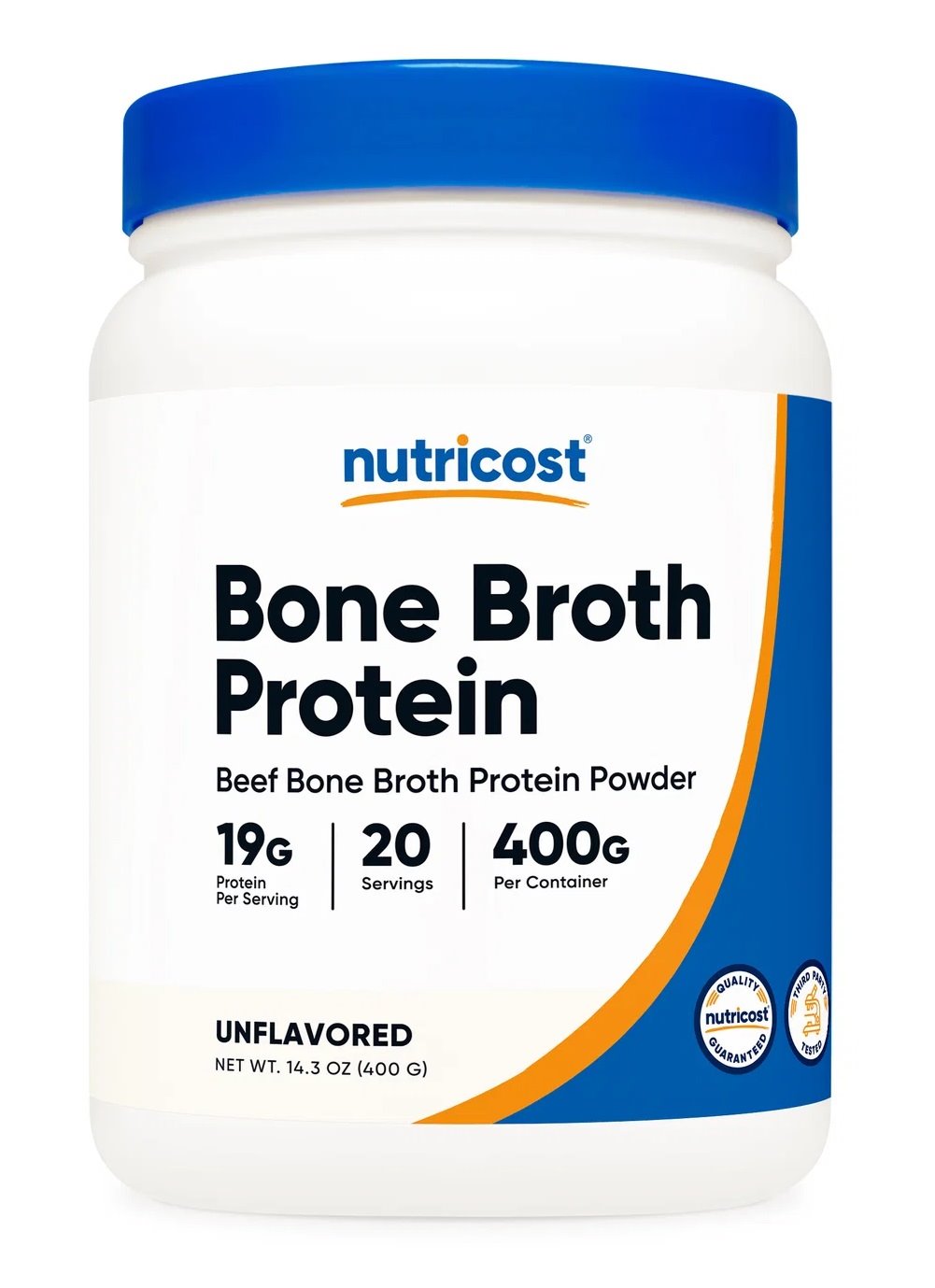 NUTRICOST Beef Bone Broth Protein - Białko z bulionu z kości wołowych (400 g)
