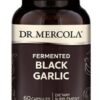 DR. MERCOLA Fermented Black Garlic - Fermentowany Czarny Czosnek (60 kaps.)