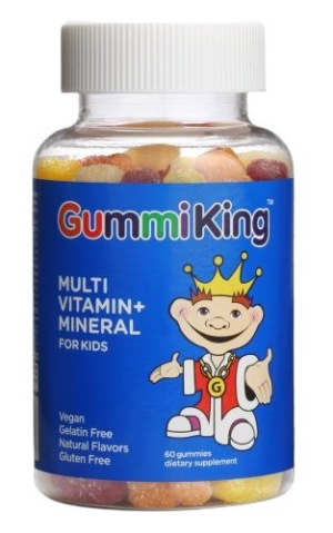 GUMMIKING Multi Vitamin + Mineral - Multiwitamina + minerały dla dzieci (60 żelek)