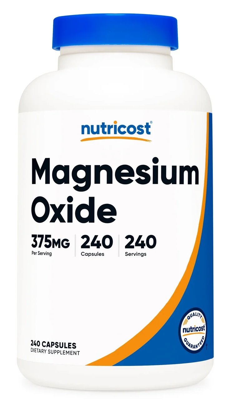 NUTRICOST Magnesium Oxide 210 mg - Tlenek magnezu (240 kaps.)