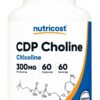 NUTRICOST CDP Choline - Citikoline 300 mg - CDP Cholina - Cytykolina (60 kaps.)