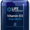 LIFE EXTENSION Vitamin D3 1000 IU EU (250 kaps.)