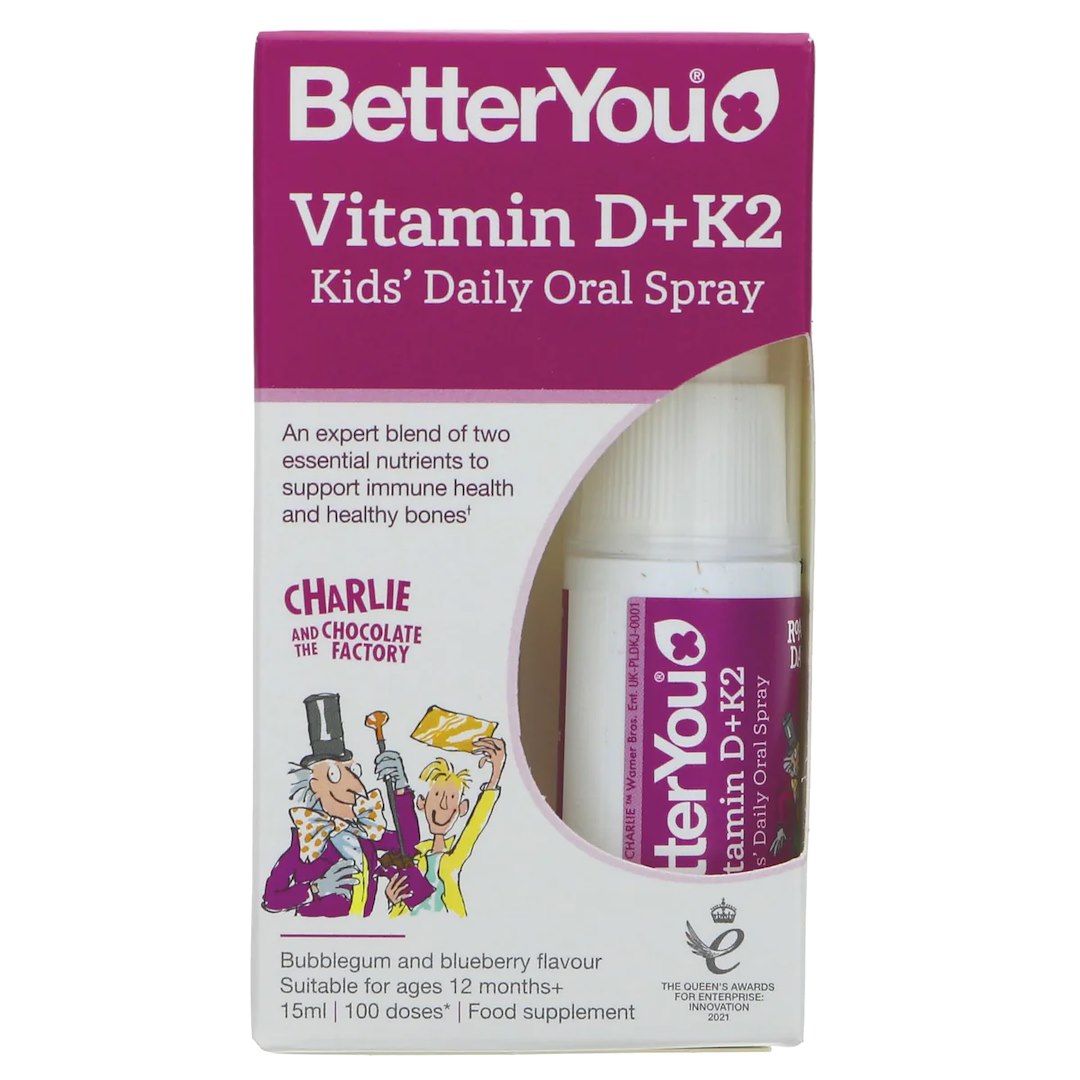 BETTERYOU Vitamin D+K2 Kids - Witamina D3 + K2 dla dzieci w sprayu (15 ml)